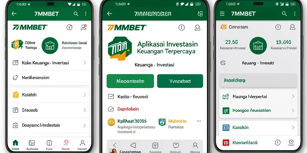Antarmuka pengguna 7MMBET yang intuitif dan informatif untuk investasi.