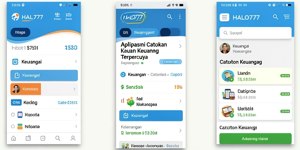 Tampilan antarmuka utama HALO777 yang mudah digunakan untuk Catatan Keuangan.