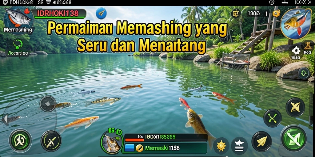 Tampilan antarmuka IDRHOKI138 saat menangkap ikan besar.