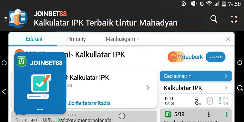 Tampilan antarmuka <strong>JOINBET88</strong> yang intuitif untuk kalkulasi IPK.