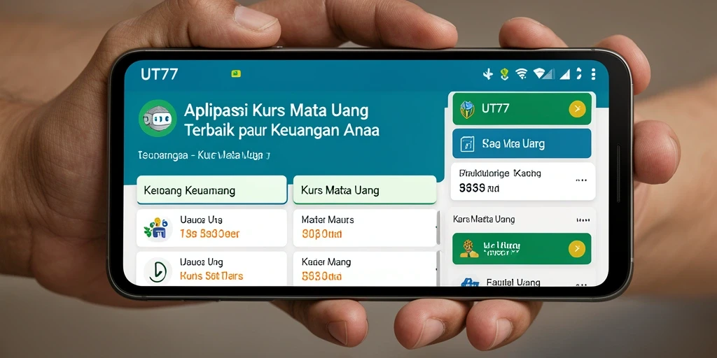 Tampilan antarmuka UT77 yang sederhana dan informatif.