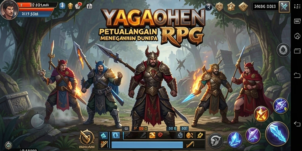 Antarmuka pengguna YAGAOHEN yang penuh warna dan menarik