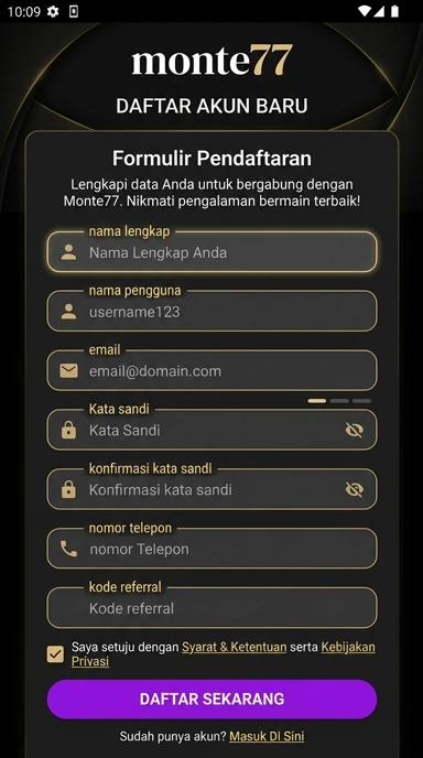Buat Akun Monte77 - Panduan Lengkap untuk Pengguna